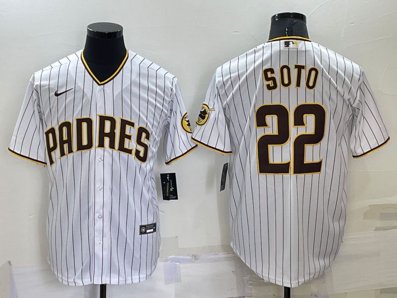 Men San Diego Padres #22 Soto White Game Nike 2022 MLB Jersey->san diego padres->MLB Jersey